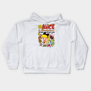 Alice in Wonderland Looking through the hour glass Kids Hoodie